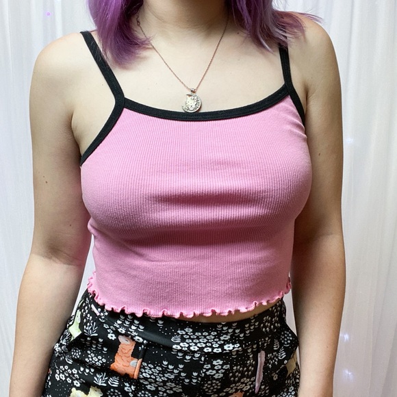 Sold💖Brandy Melville pink belle tank - Picture 2 of 4